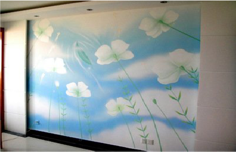 绵阳画墙绘怎么画好白云的蓬松感？