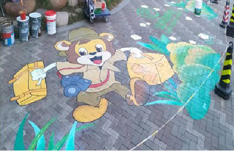 绵阳夏季画地面彩绘会遇到的问题