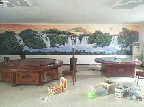 绵阳墙绘-写实风景