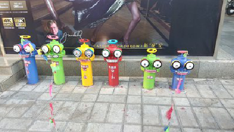 绵阳商业区彩绘