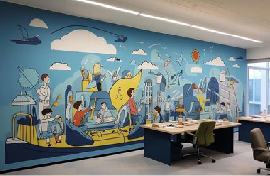 绵阳办公室墙绘的特点。