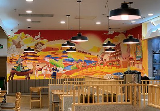 绵阳商业空间彩绘介绍。