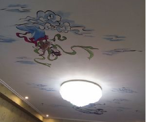 绵阳如何快速绘制天花板上的手绘墙？
