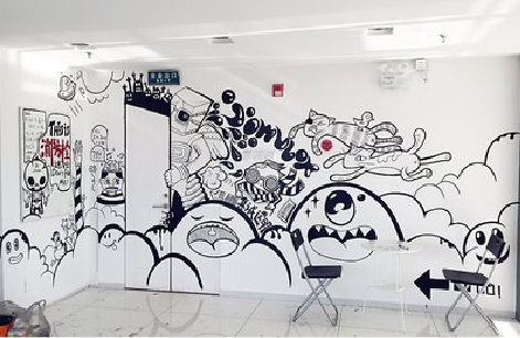 绵阳手绘墙并非传统涂鸦。